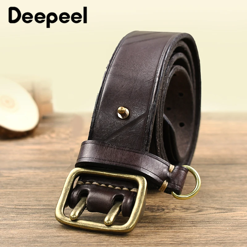 Deepeel mens belts genuine leather - Фотография_4