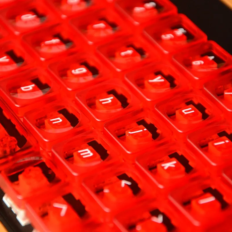 40s прозрачные низкопрофильные тематические колпачки для клавиш - Фотография_3