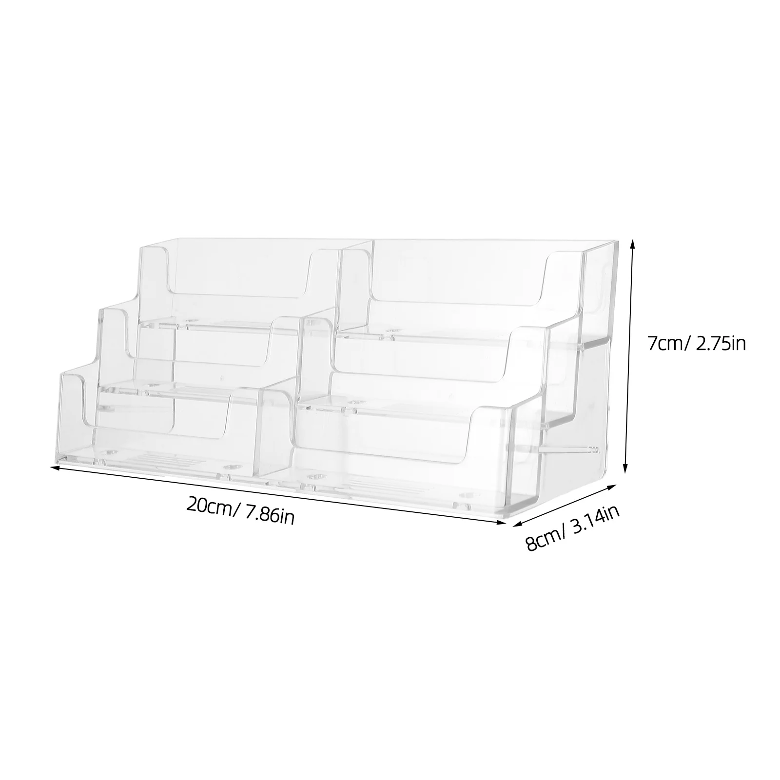 Прозрачный пластиковый держатель для визитных карточек - Фотография_3