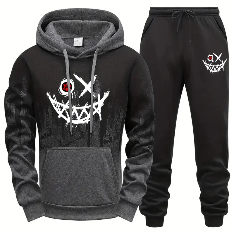 Мужские толстовки с капюшоном и спортивные штаны - Фотография_2