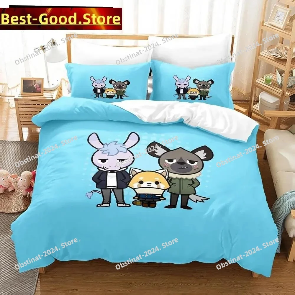 Комплект постельного белья с 3d принтом мультфильмов aggretsuko