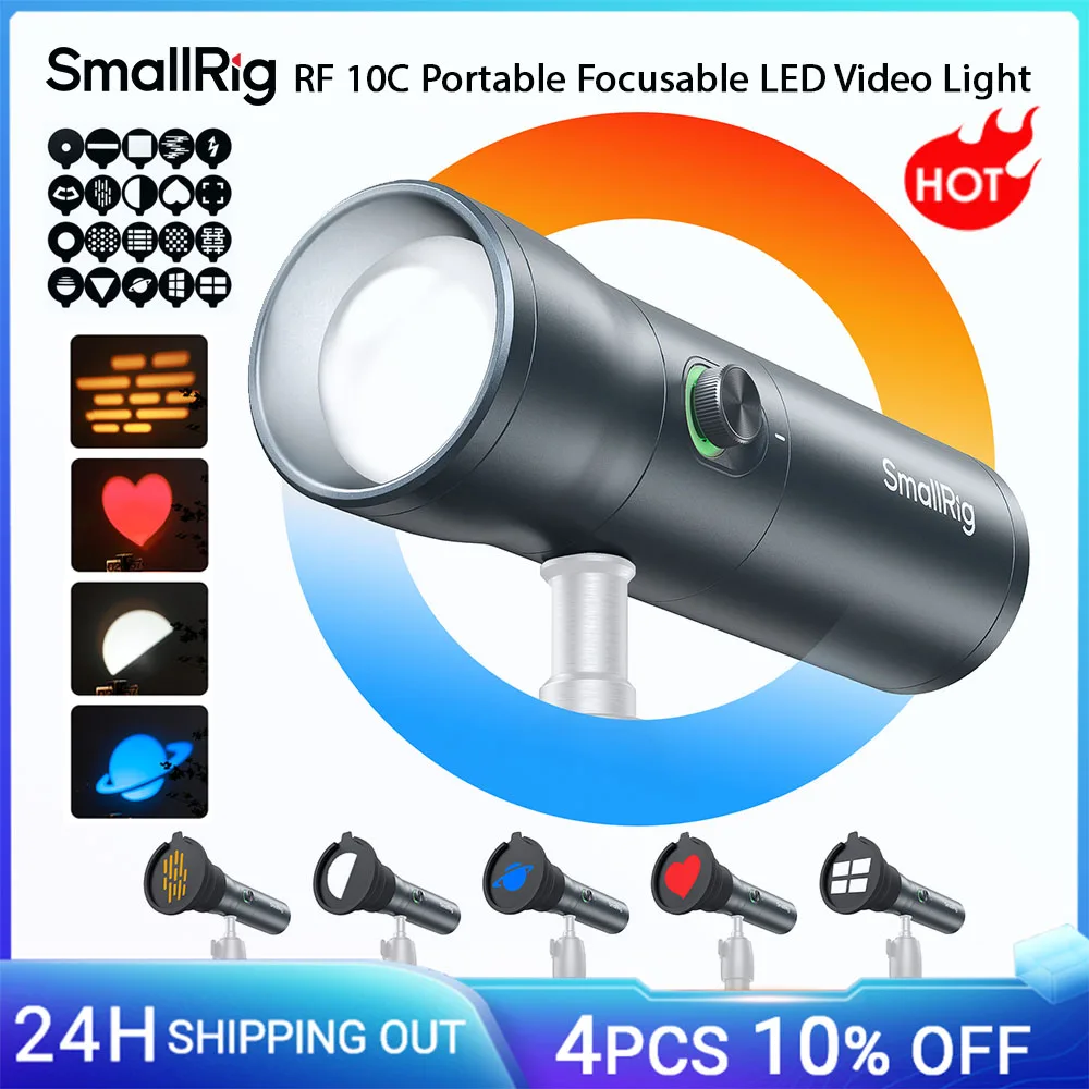 Светодиодный фонарик для фотосъемки smallrig rf 10c rgb