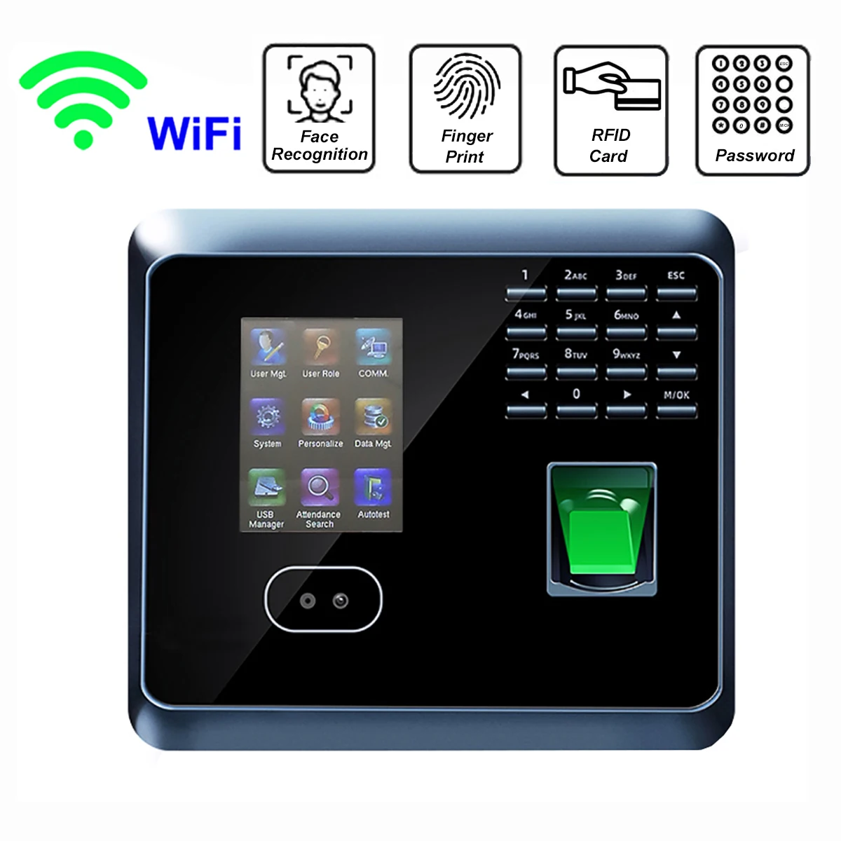 Zktime 5,0 wi-fi биометрическая