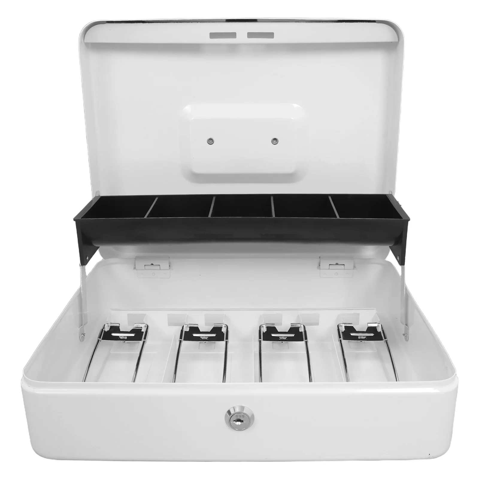 1 комплект металлической кассовой коробки с отделением для ключей - Фотография_2