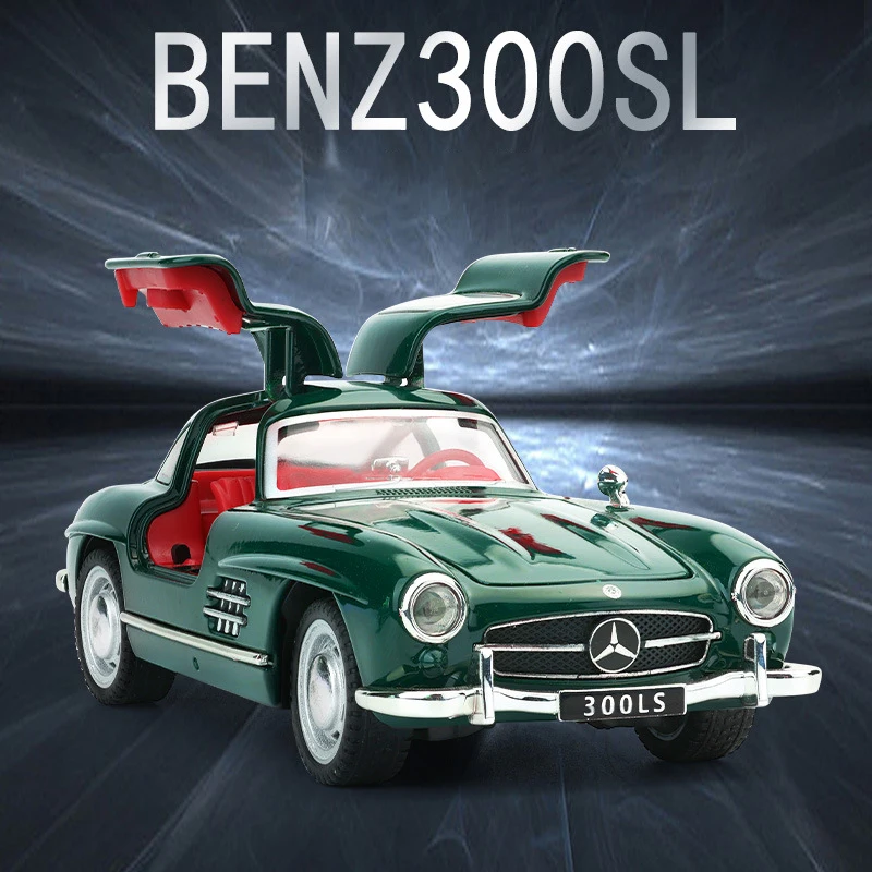 1:32 mercedes-benz 300sl модель автомобиля из сплава - Фотография_6