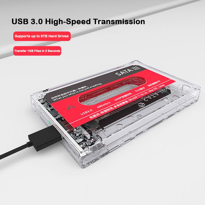 Uthai t46 новый внешний жесткий диск usb 3.0 sata 5 гбит/с 2 - Фотография_4