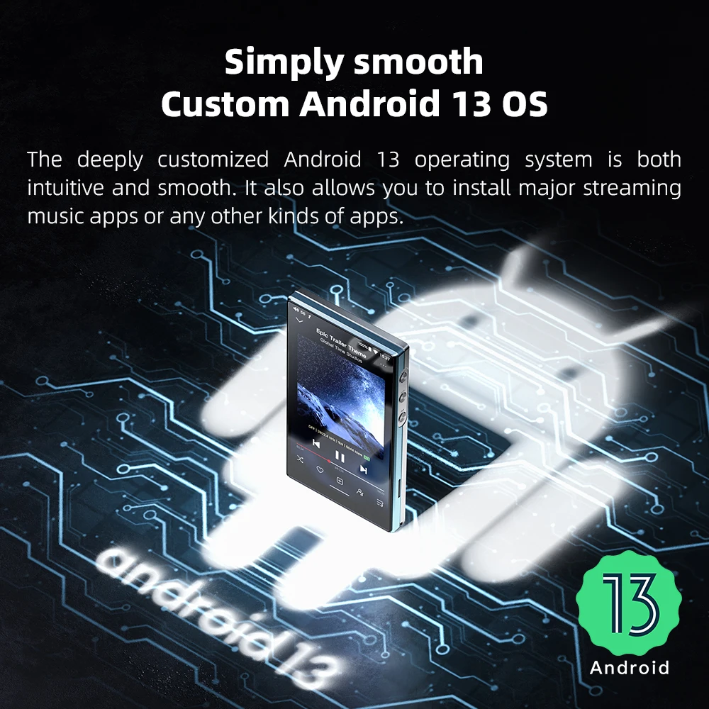 Fiio jm21 android 13 музыкальный плеер hi-res mp3 с snapdragon 680 - Фотография_5