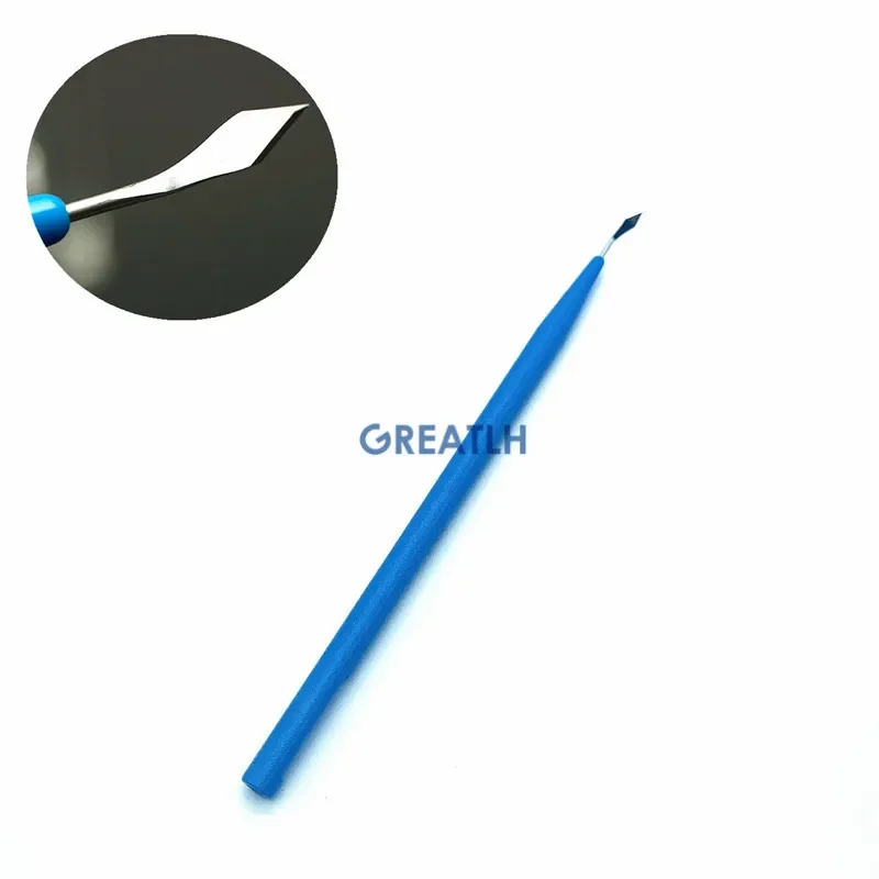 Одноразовый офтальмологический щелевой нож с прямыми лезвиями - Фотография_3