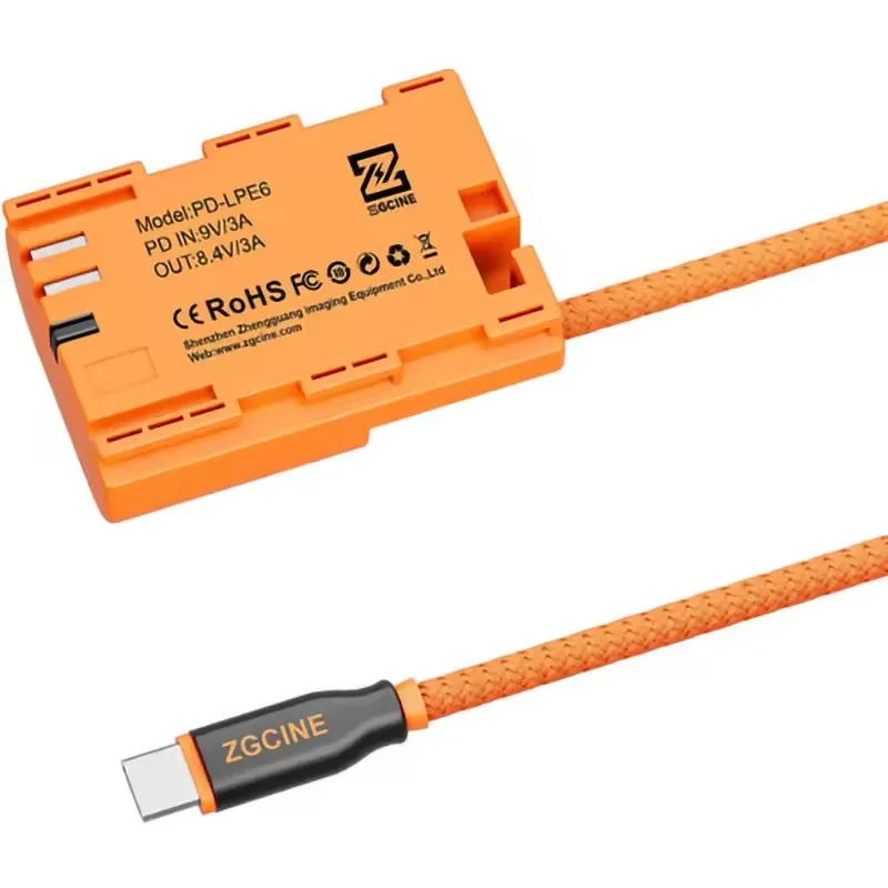 Zg-pd-lpe6 zgcine usb-c pd к lp-e6