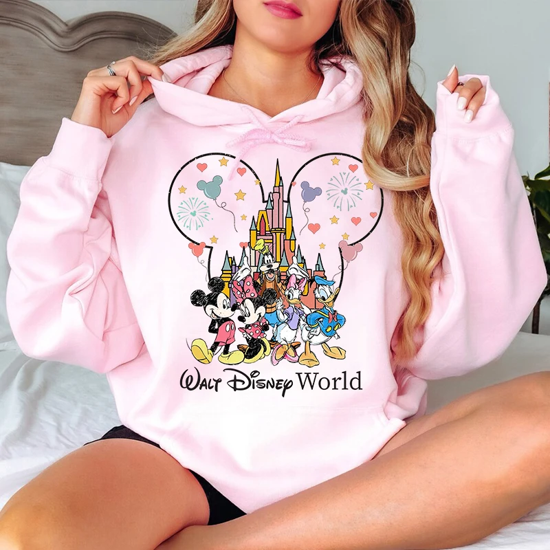 Женская толстовка с принтом микки и друзей disney