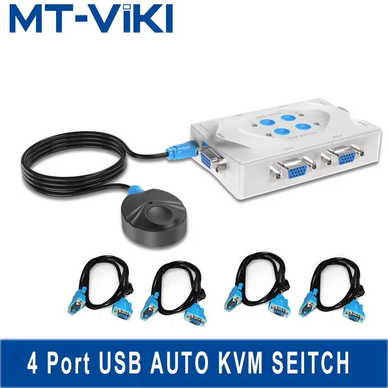 Mt-viki smart kvm switch vga selector
