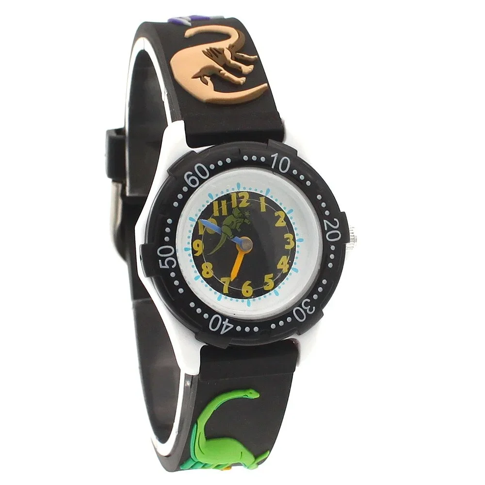 Детские кварцевые наручные часы с 3d резиновым ремешком - Фотография_4