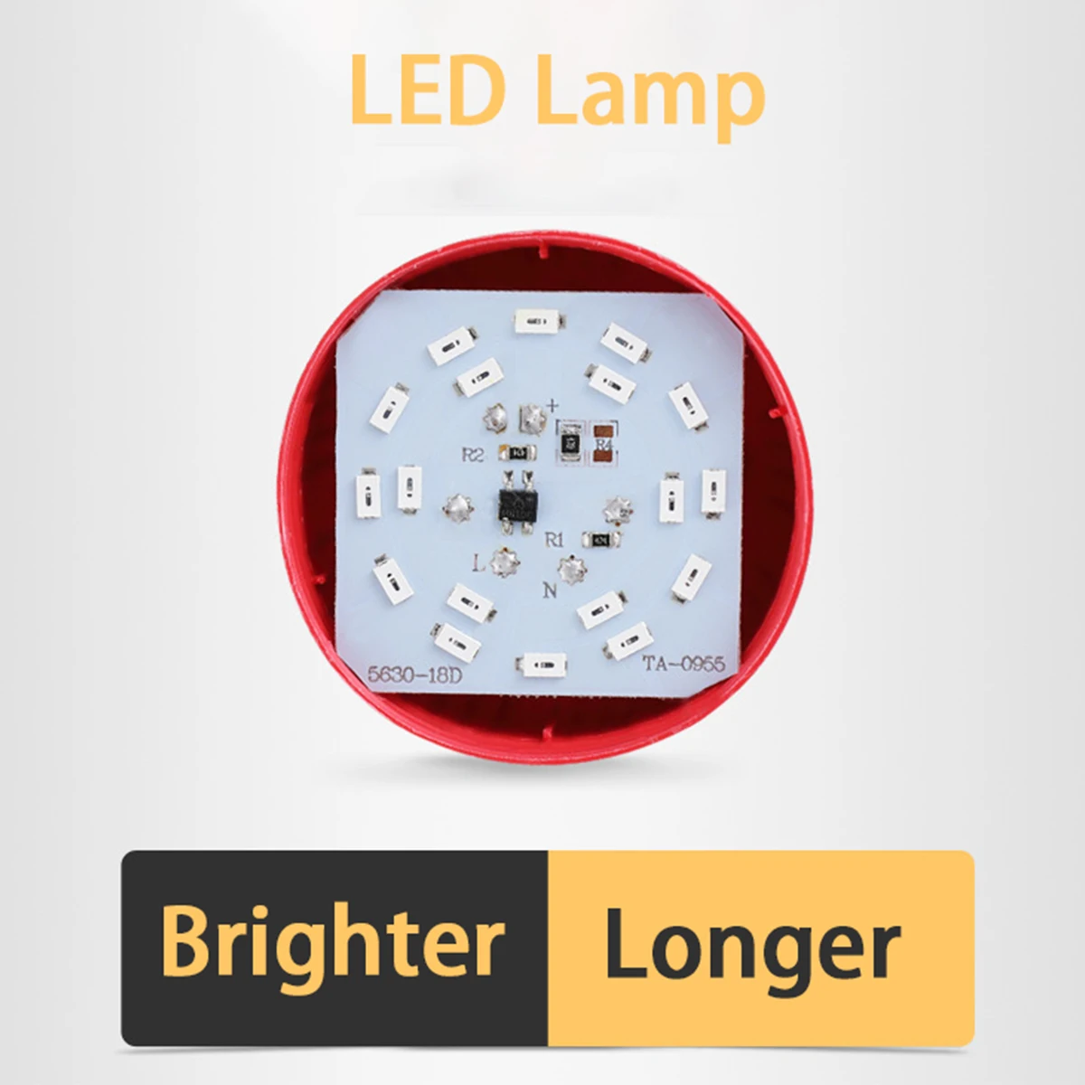 Лампочка e27 led красный светильник - Фотография_2