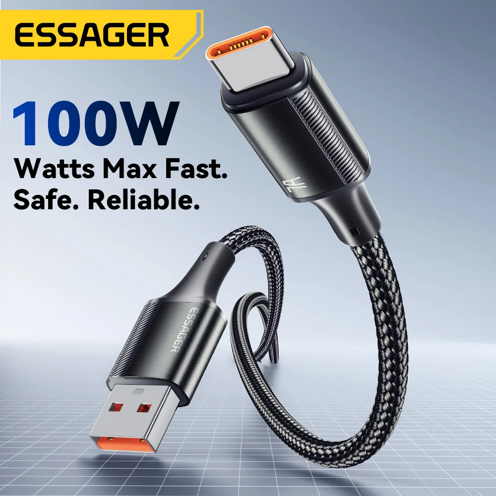 Essager 7a usb-кабель типа c для realme huawei p40 pro 100 вт - Фотография_2