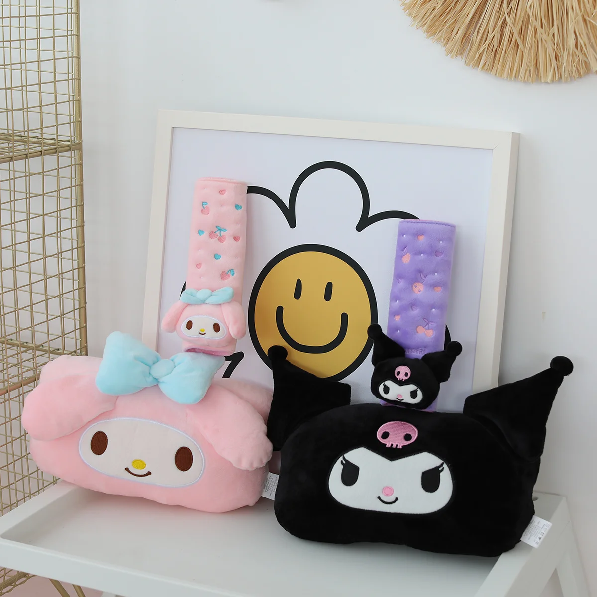 Sanrio cute kuromi автомобильный подголовник - Фотография_4