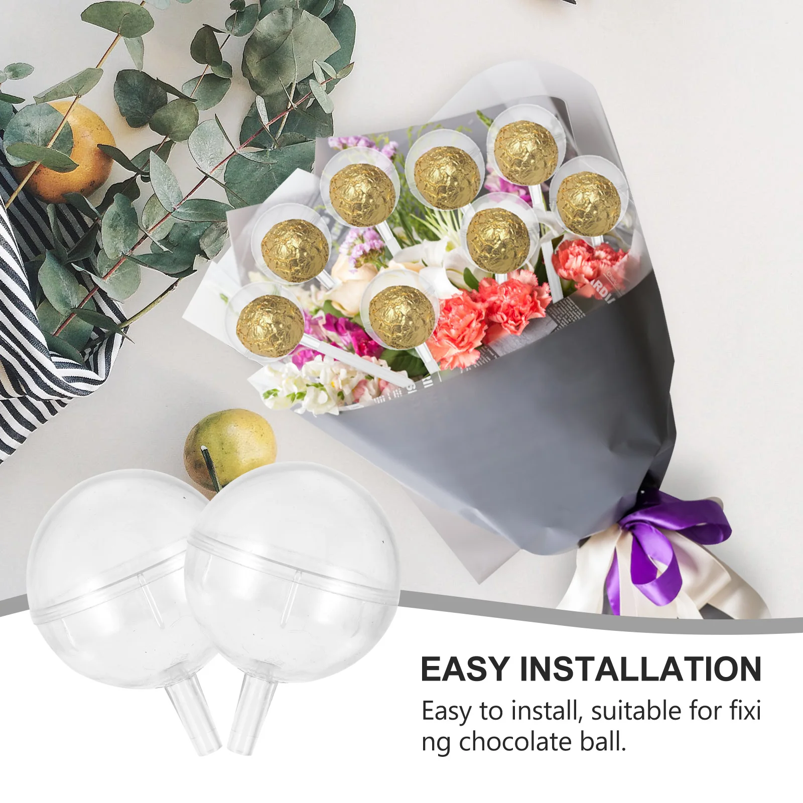 Пластиковый держатель для шоколадного букета