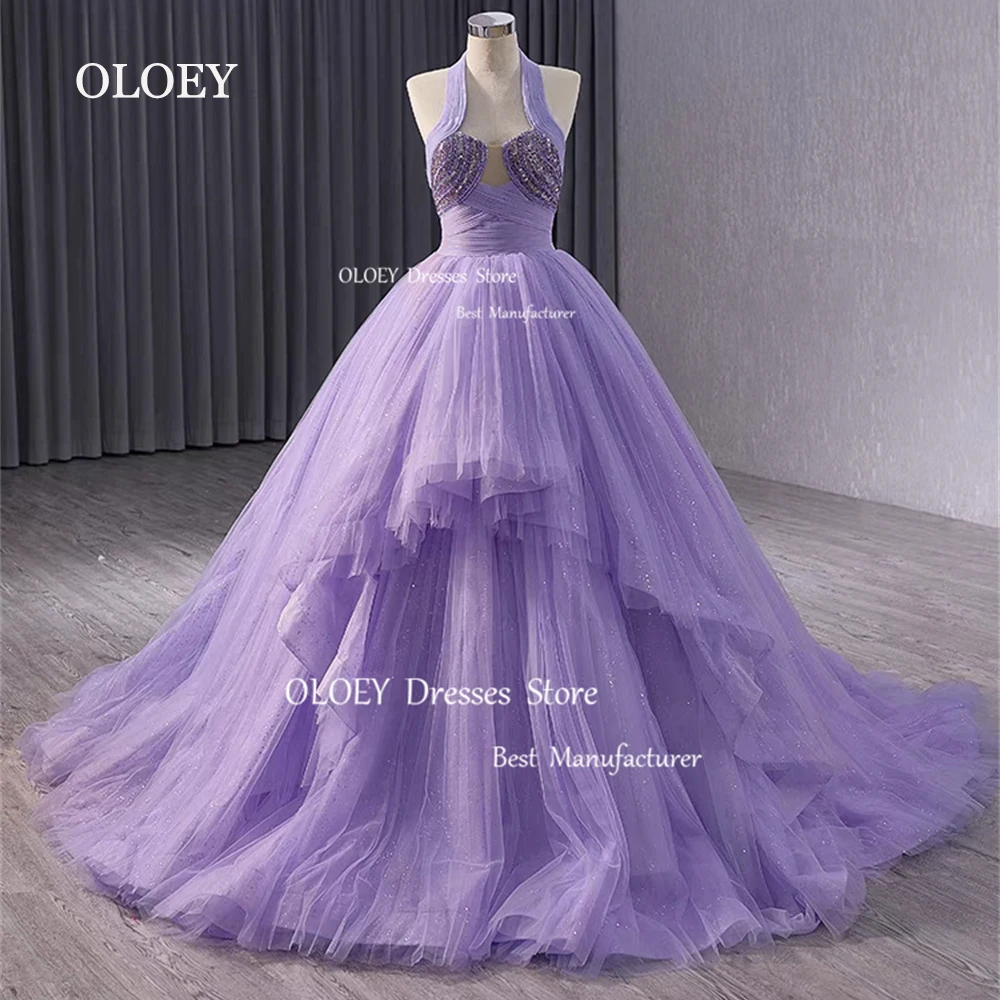 Oloey, изысканное платье с лямкой на шее