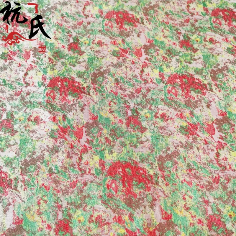 Мраморная парчовая ткань - Фотография_5