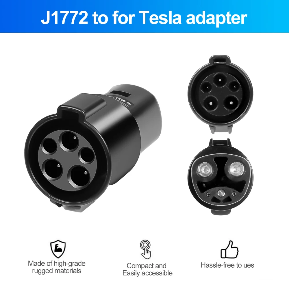 Адаптер для зарядки электромобиля для type1 j1772 к teslas model x y 3 s - Фотография_6