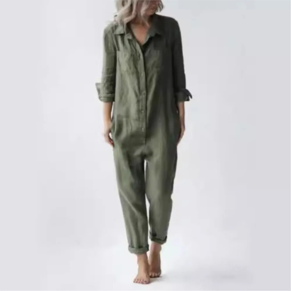 Fashion cotton linen long sleeve - Фотография_3