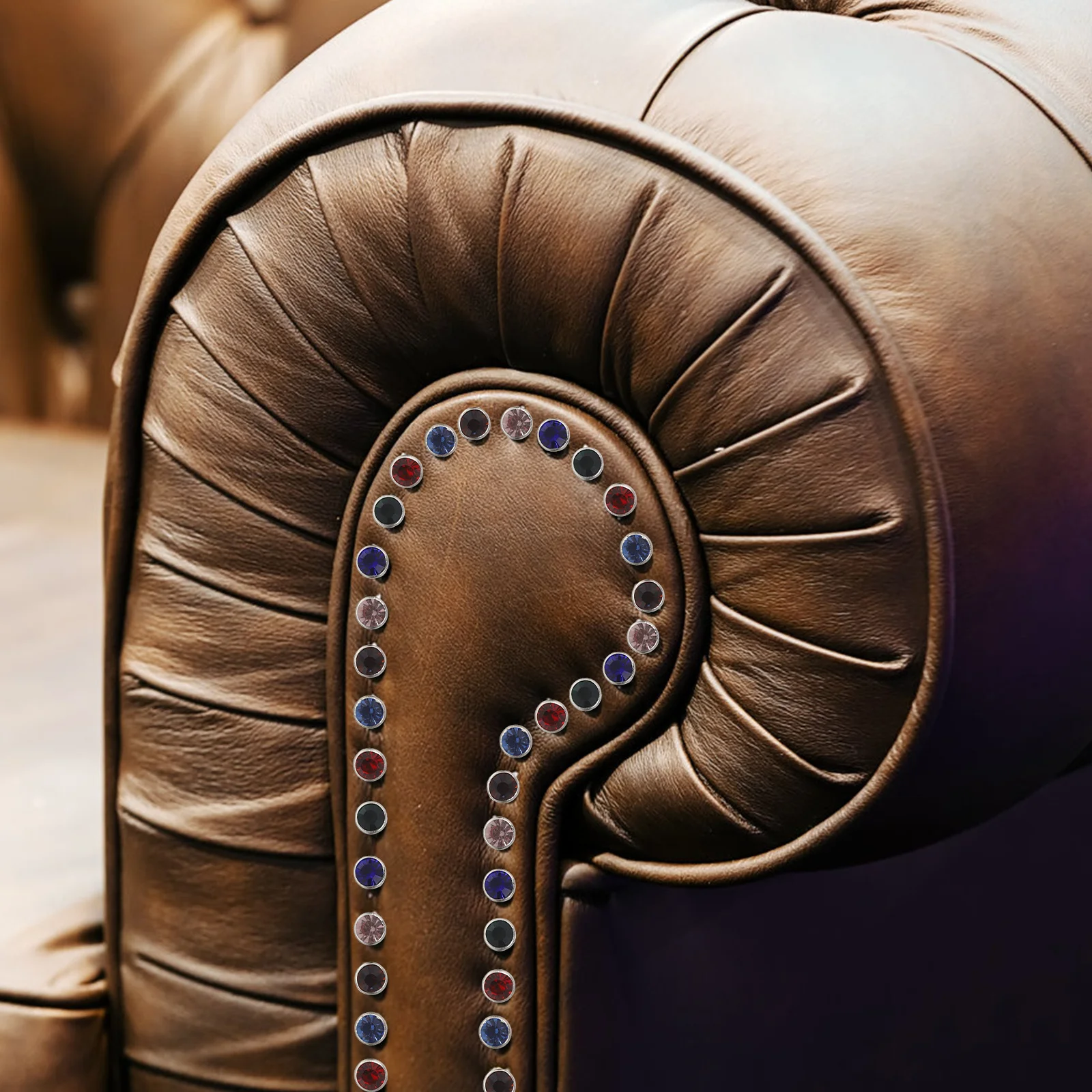 8 мм заклепки со стразами сверкающие - Фотография_5