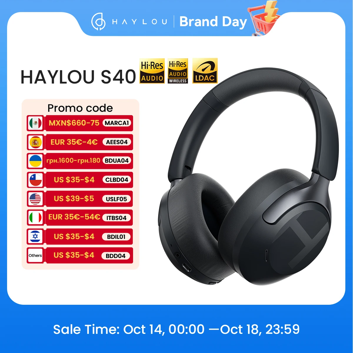 Haylou s40 anc беспроводные наушники