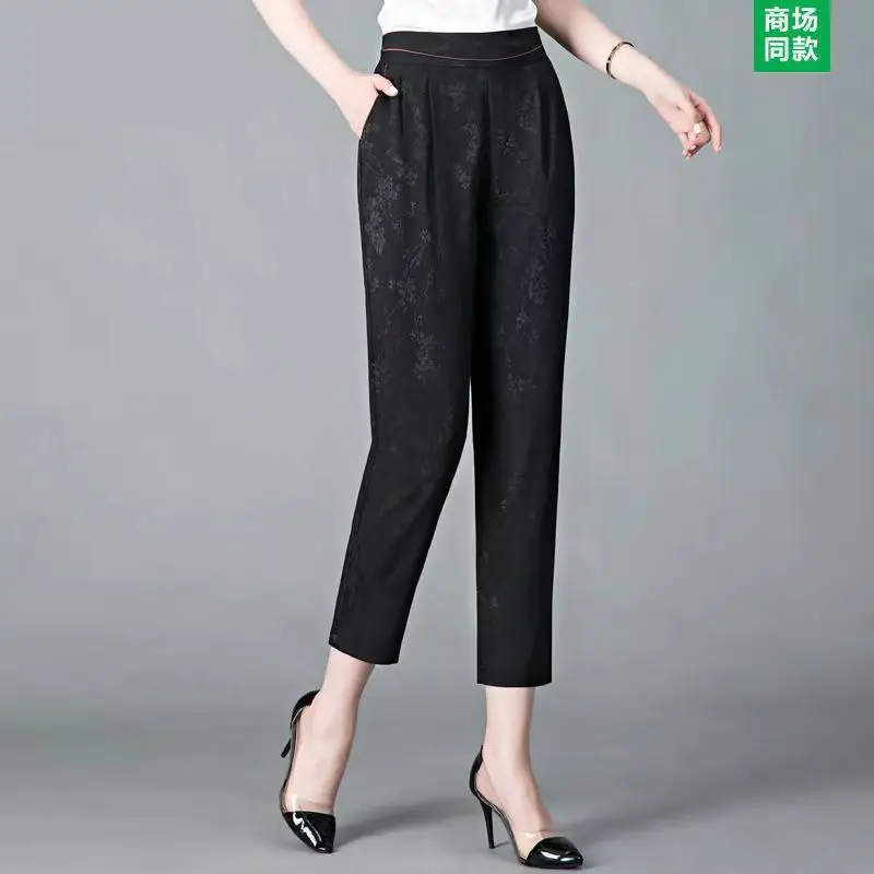 Летние тонкие модные женские брюки 2023