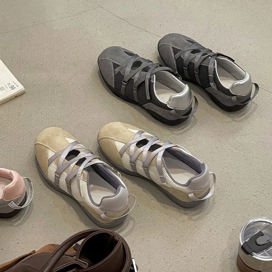 Балетки мэри джейн из натуральной кожи с перекрестными ремешками - Фотография_5