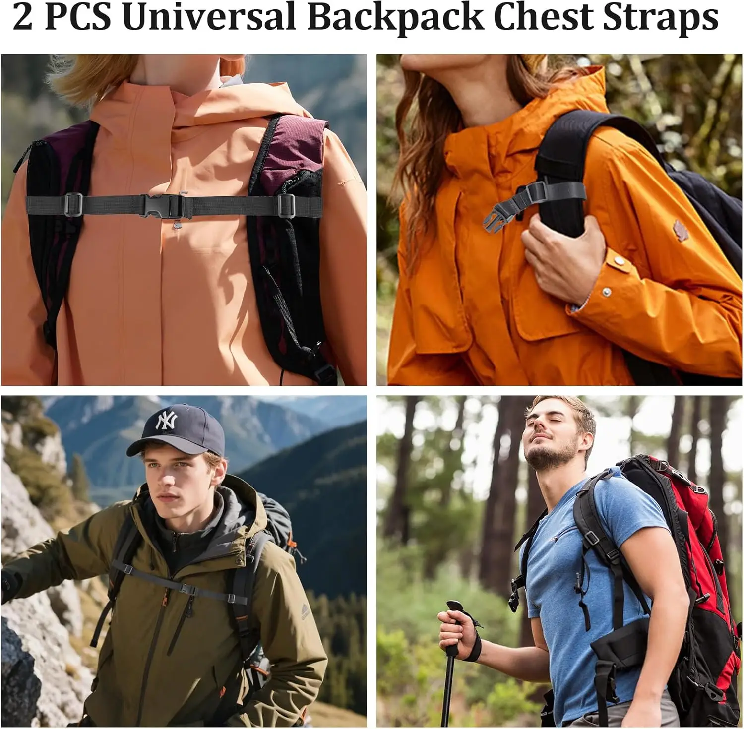 Нагрудный ремень для рюкзака из 2 предметов - Фотография_5