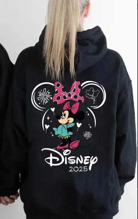 Толстовка с капюшоном для пары микки и минни диснея - Фотография_4