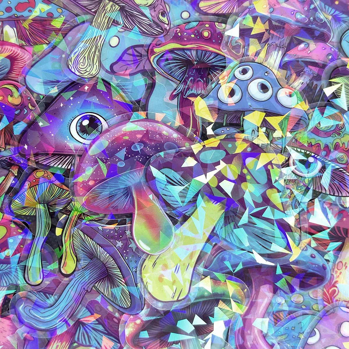 Красочные наклейки с грибами - Фотография_4