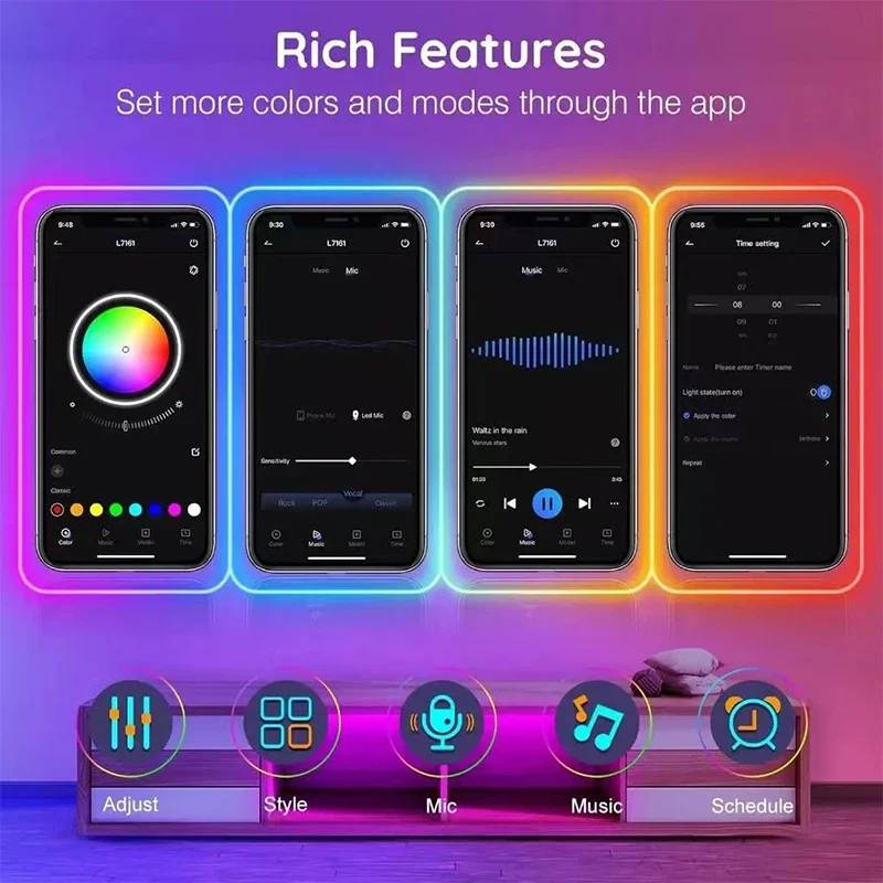 Светодиодная неоновая веревочная лента rgb - Фотография_6