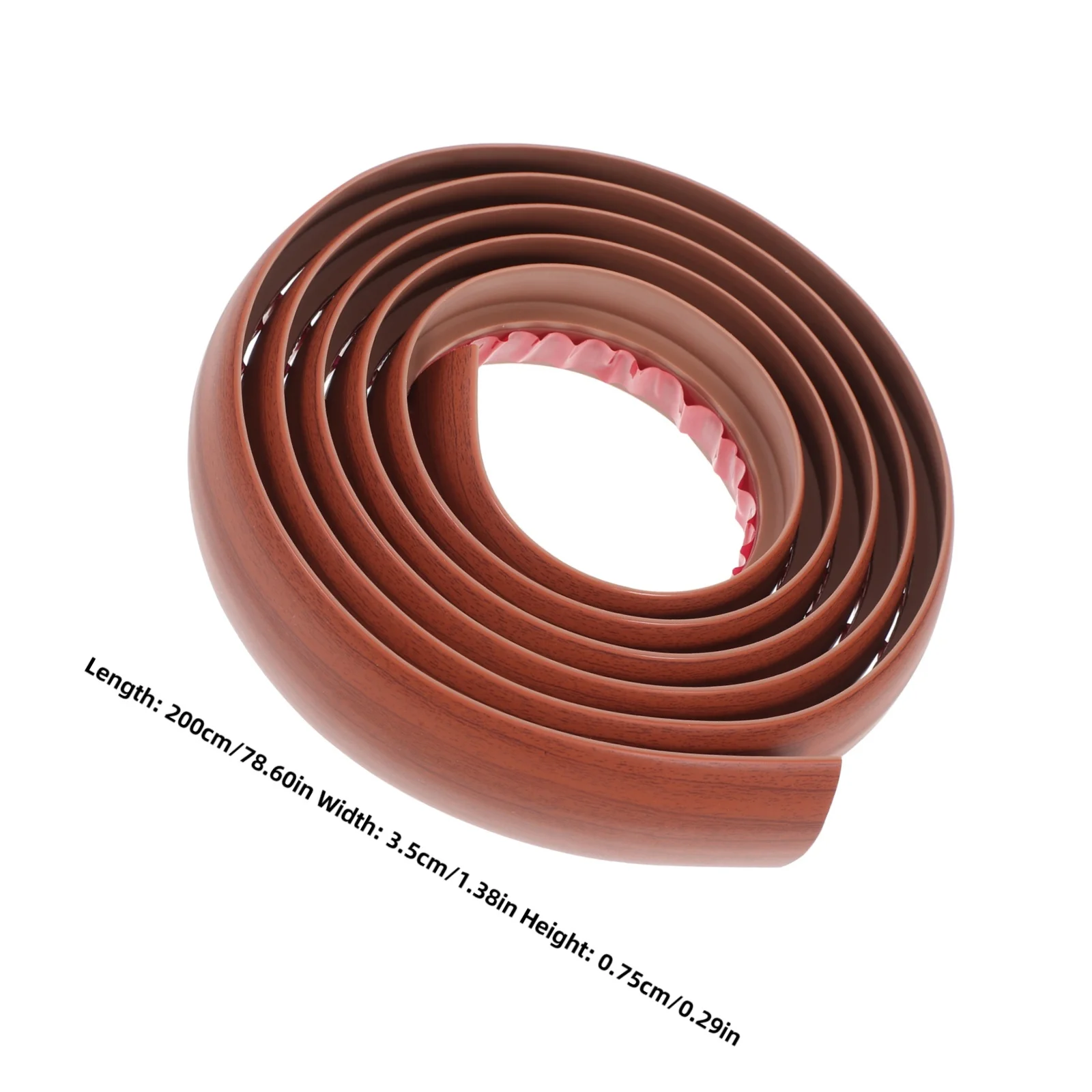 2 м красная деревянная окантовка для пола - Фотография_5