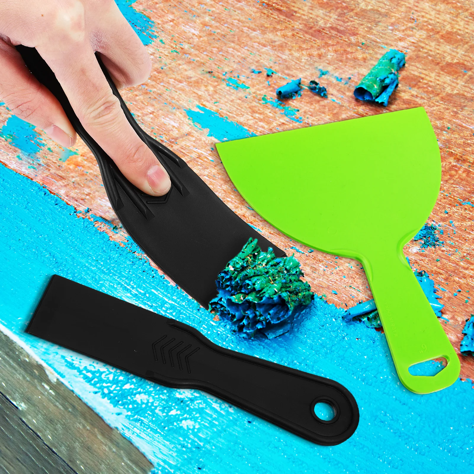 Набор пластиковых шпателей для скребков для художников - Фотография_4