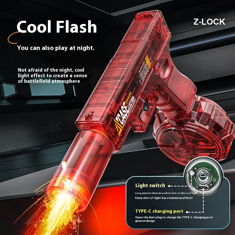 Электрический водяной пистолет glock gen2 super soaker - Фотография_5