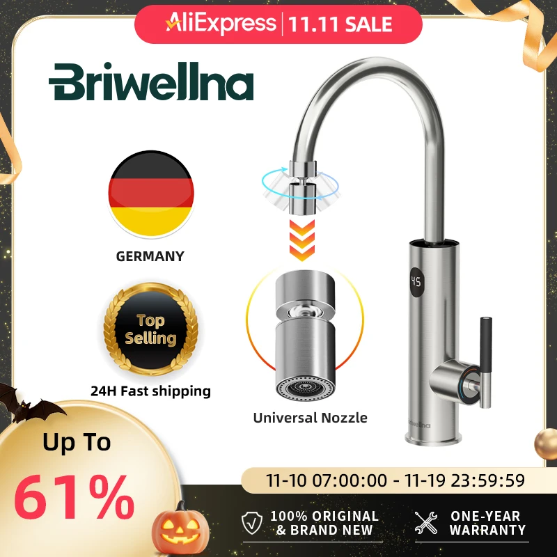Briwellna мгновенный кран для горячей воды с гибким удлинителем