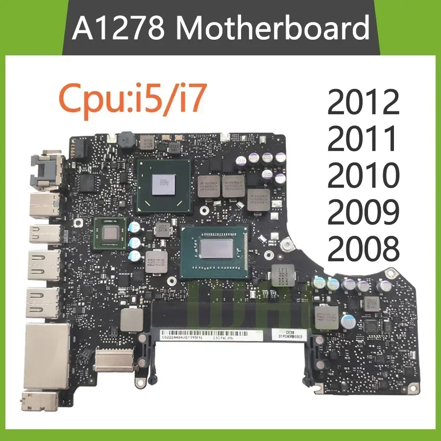 Оригинальная материнская плата для macbook pro 13 дюймов a1278 с i5 2