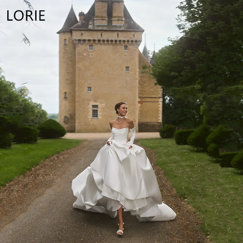 Lorie атласные платья de novia