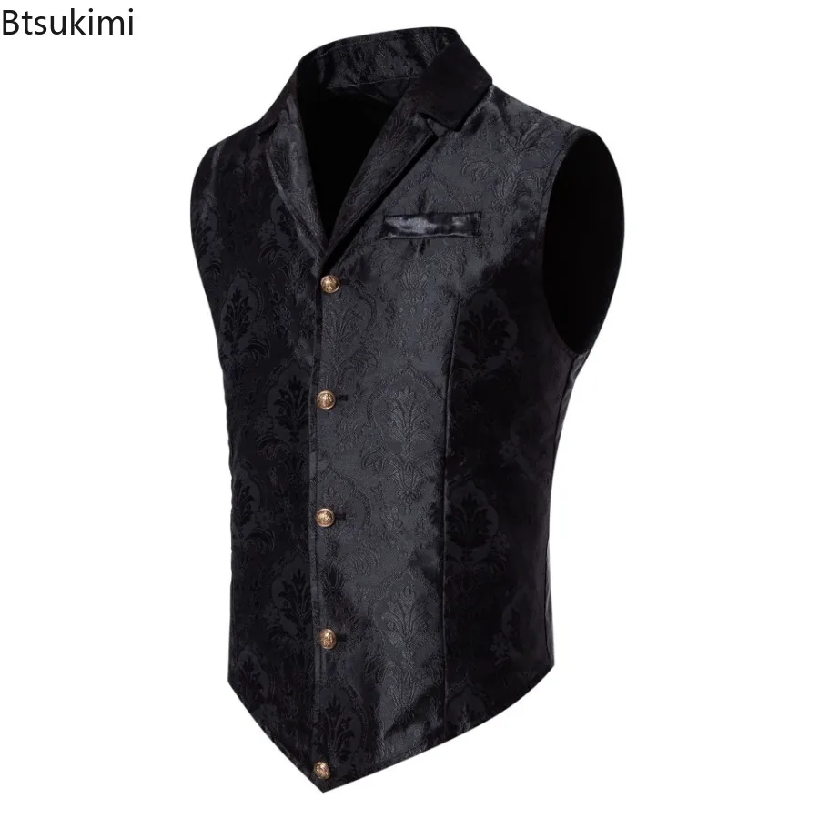 Мужской жаккардовый костюм в стиле ретро - Фотография_3