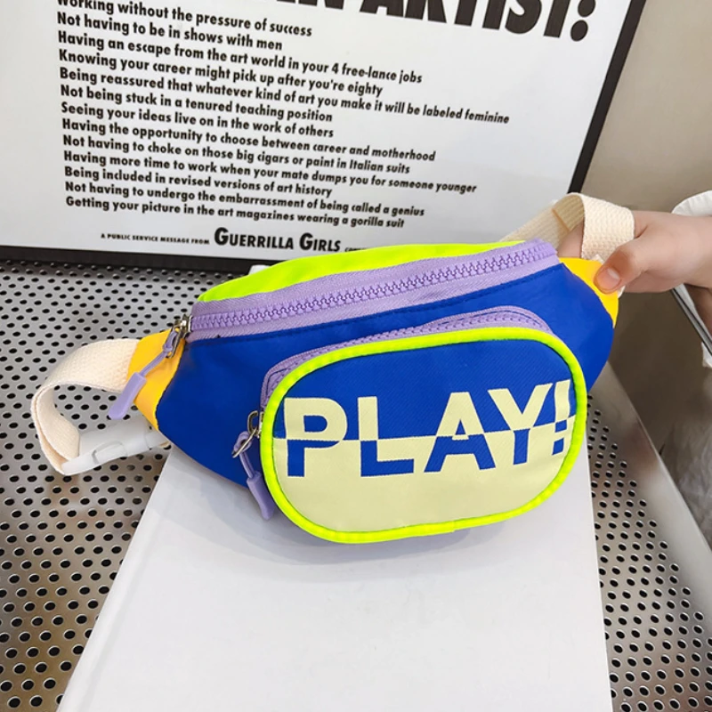 Детские поясные сумки через плечо с надписью play
