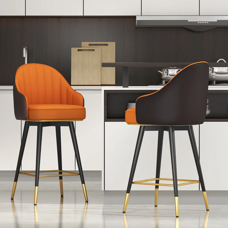 Скандинавские высокие барные стулья для гостиной