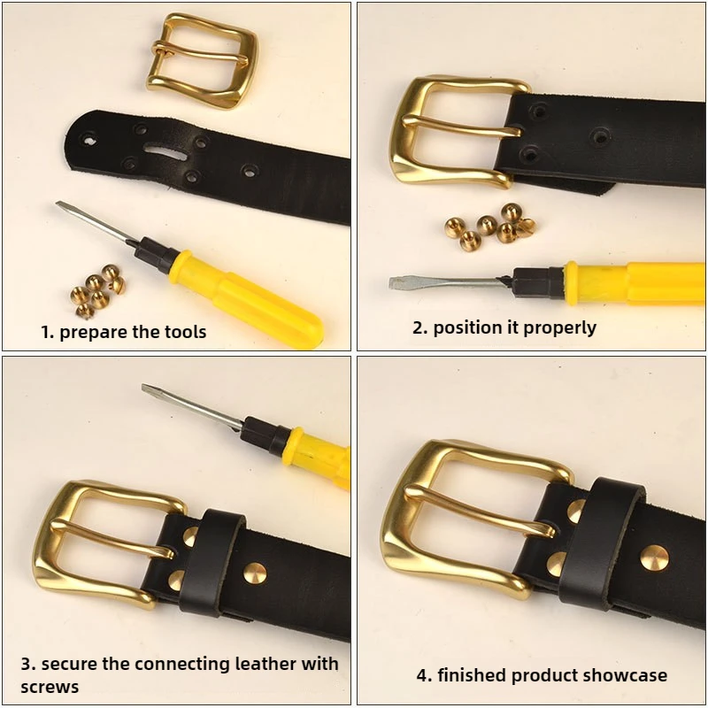 Ремень с пряжкой из чистого титана - Фотография_4