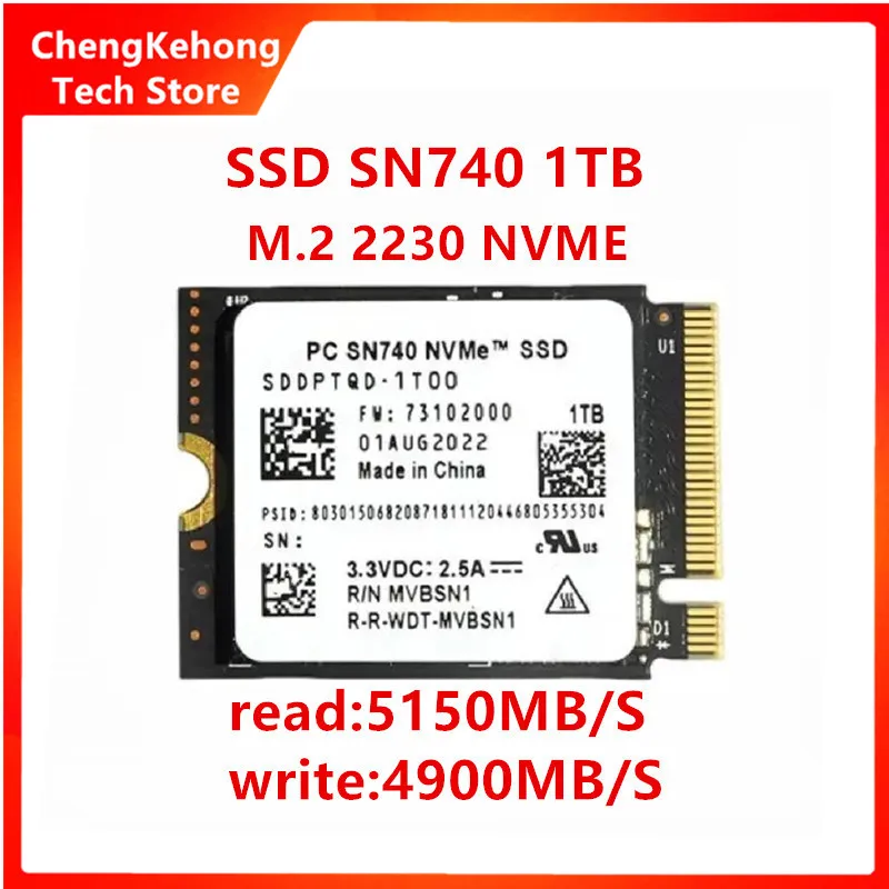 Для western digital wd ssd sn740 2 тб 1 тб 512g 256g m