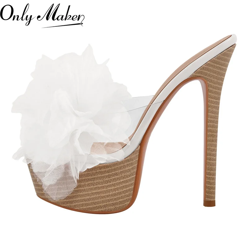 Onlymaker женские белые босоножки