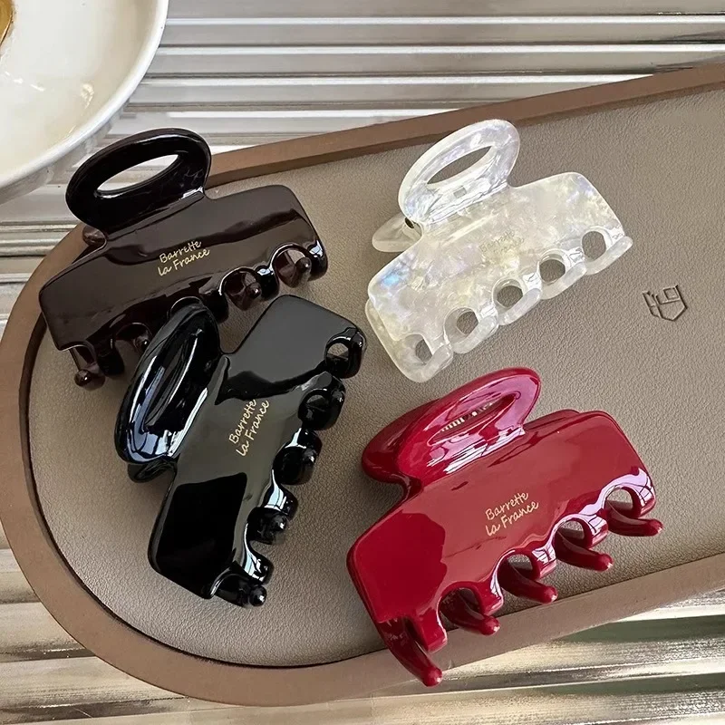 5,5 см длинные ацетатные заколки для волос в виде крабов - Фотография_3