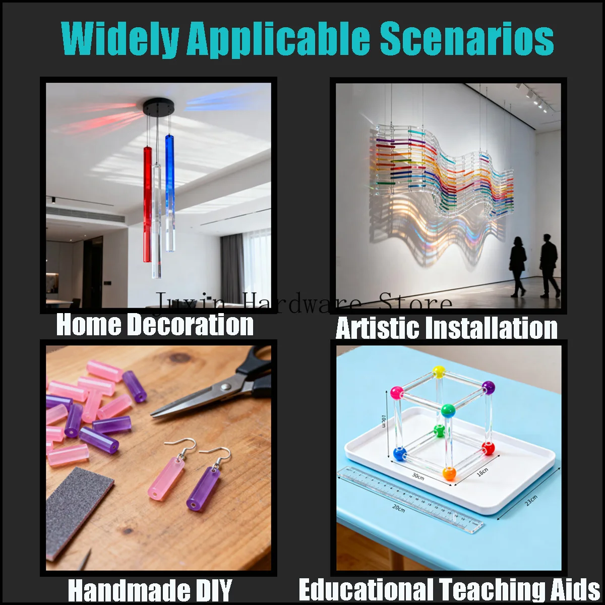 Цветные полупрозрачные акриловые стержни - Фотография_6