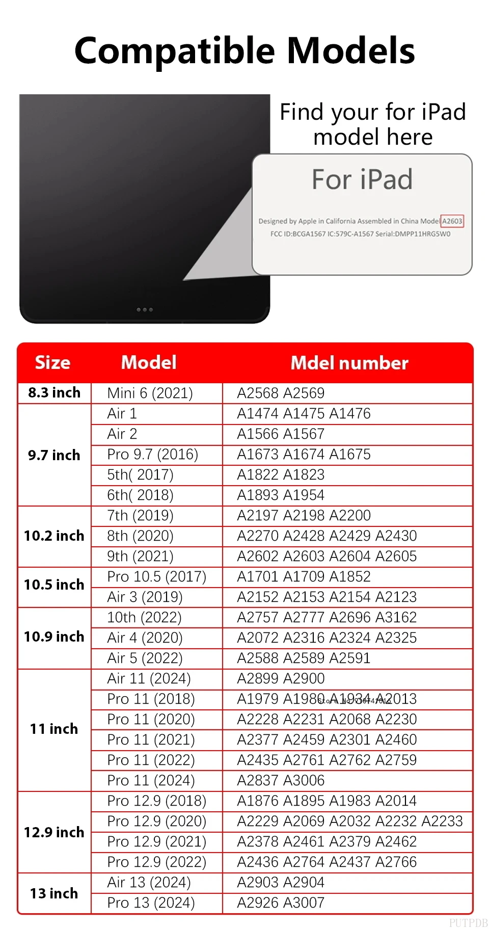Чехол для ipad air 11 13 2024 2025 mini 2 34 5 6 pro 11 9 - Фотография_2