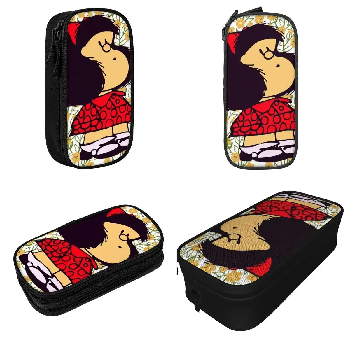 Милый пенал mafalda с цветами kawaii amine - Фотография_2