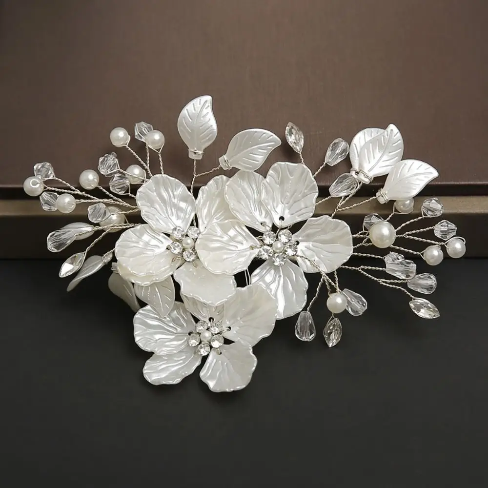 Новый свадебный головной убор с кристаллами и жемчугом - Фотография_2