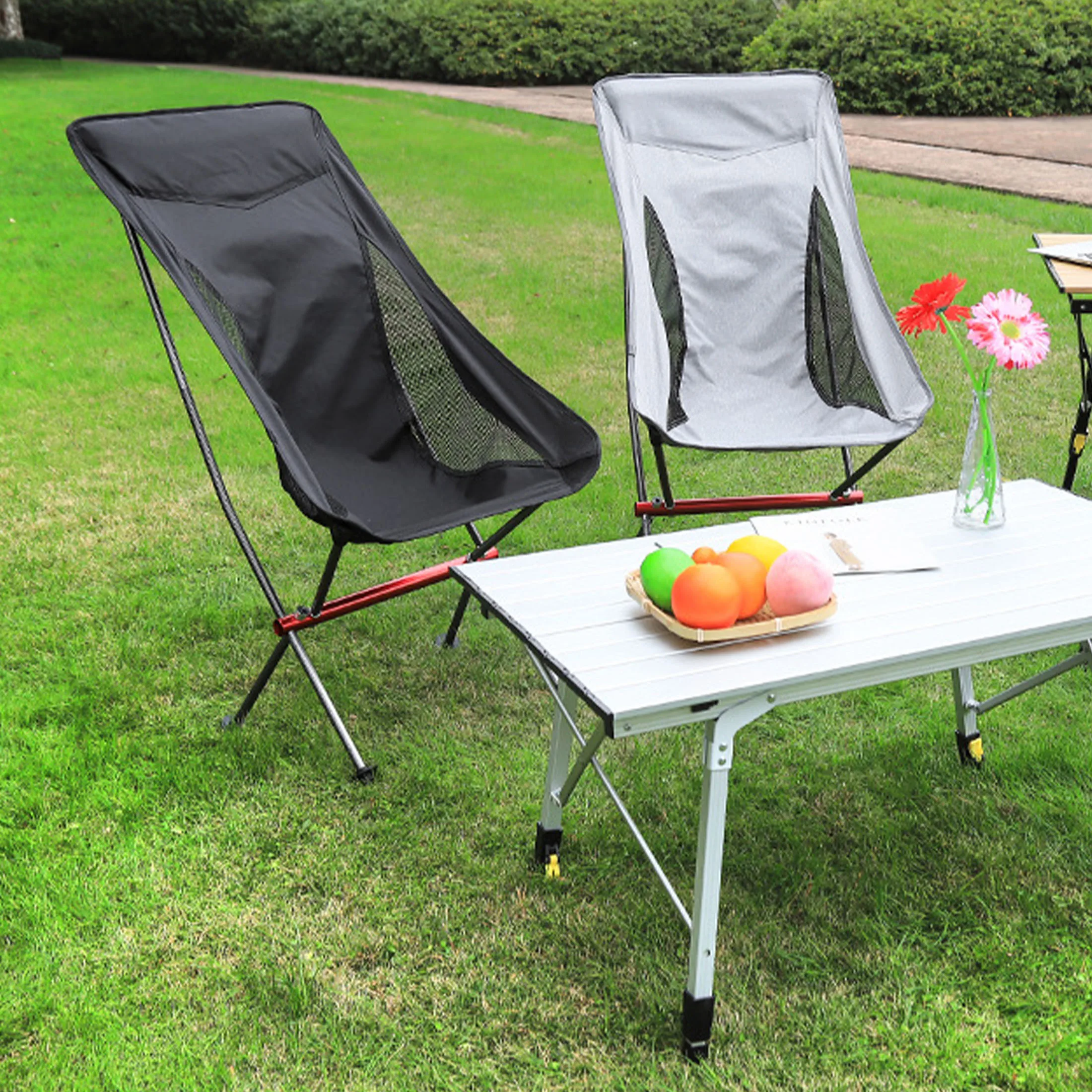 Портативный складной стул с дизайном для хранения для рыбалки - Фотография_2